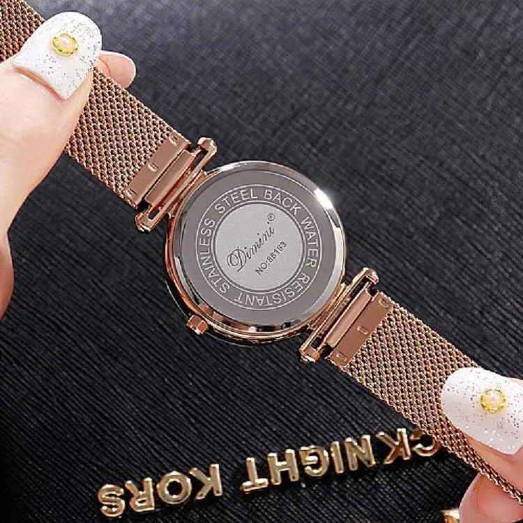 Fashion Starry Dial Mesh Strap Women's Watch