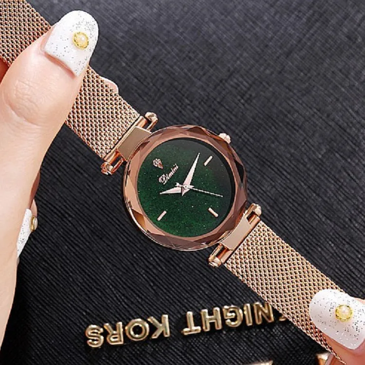 Fashion Starry Dial Mesh Strap Women's Watch