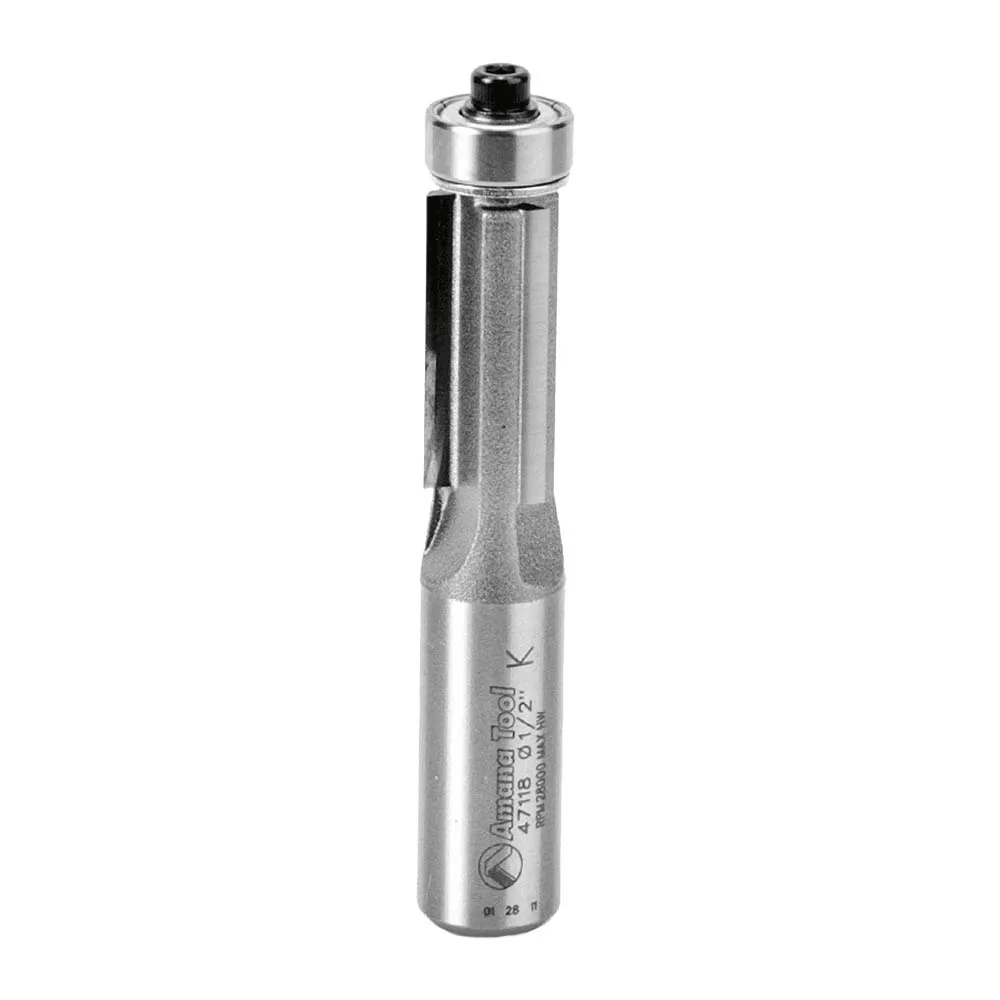 Flush Trim Router Bit | 1⁄2 Dia x 1" x 1⁄2 Shank | 3 Flute | 47118 | 738685871188