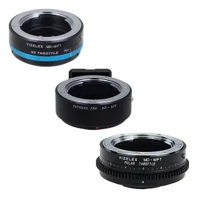 Fotodiox PRO Lens Adapter Field Kit Compatible with Minolta Rokkor (SR / MD / MC) SLR Lenses to Micro Four Thirds Mount Mirrorless Cameras Includes Three Premium Grade Adapters - PRO, ND Throttle, and Polar Throttle Kit