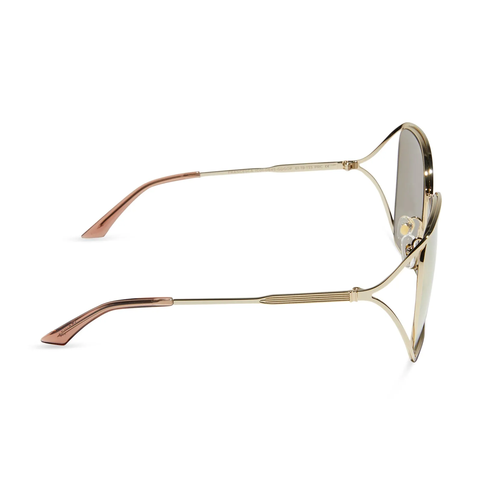 FRANCESCA - GOLD WITH CAFÉ OLE   GOLD FLASH POLARIZED SUNGLASSES