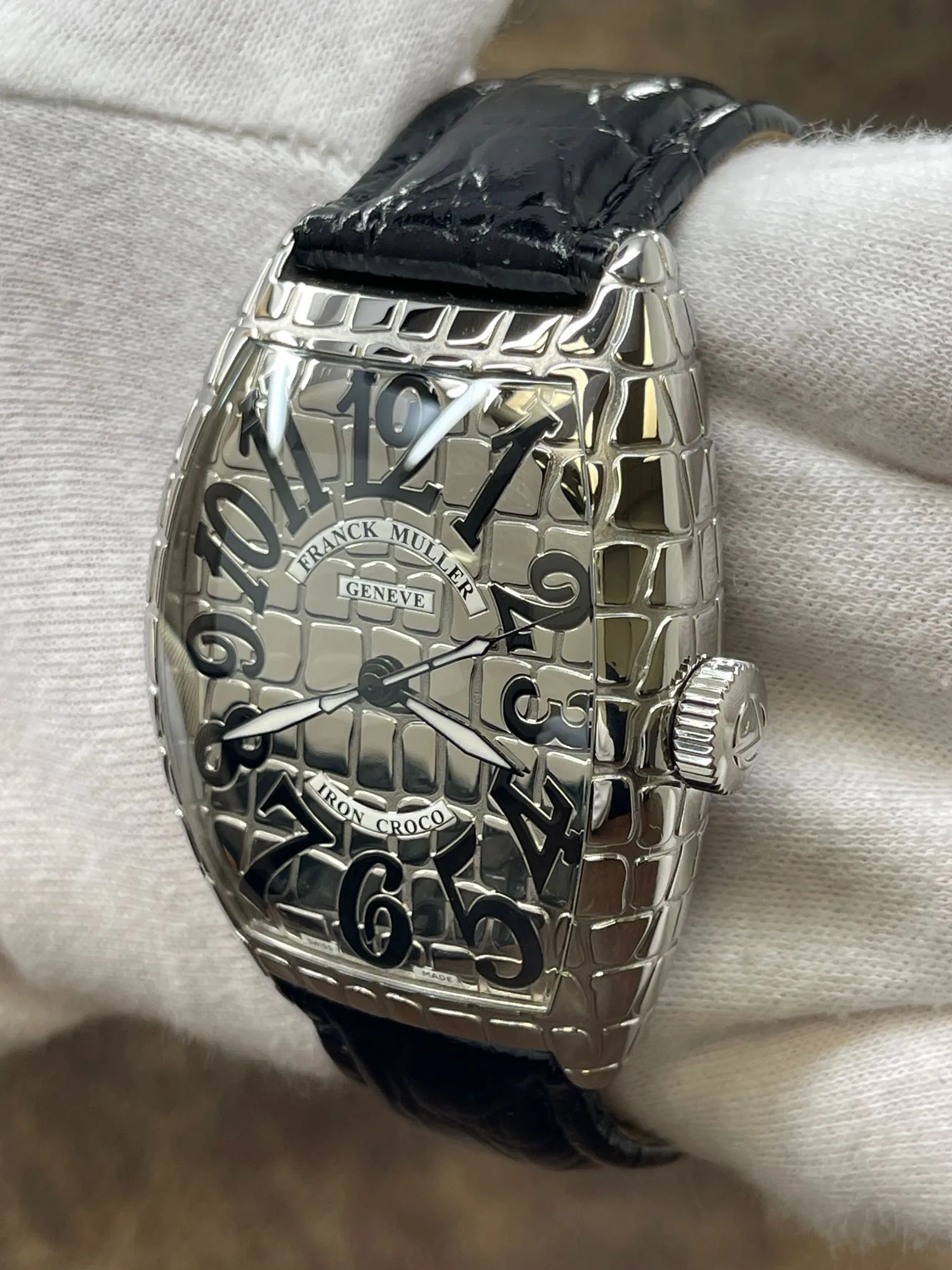 Franck Muller Iron Croco 8800 SC Silver Dial Automatic Men's Watch