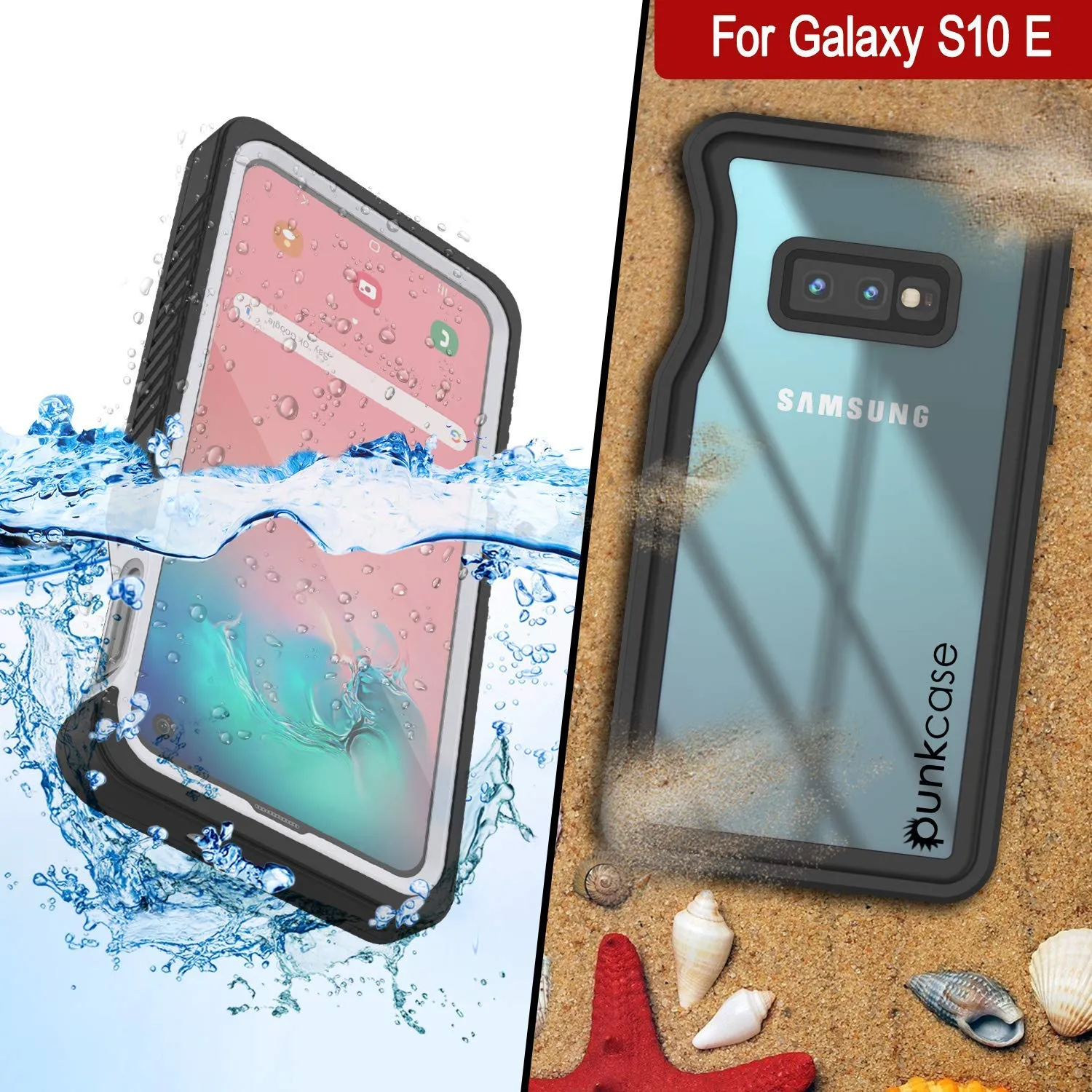 Galaxy S10e Water/Shock/Snow/dirt proof Punkcase Slim Case [White]