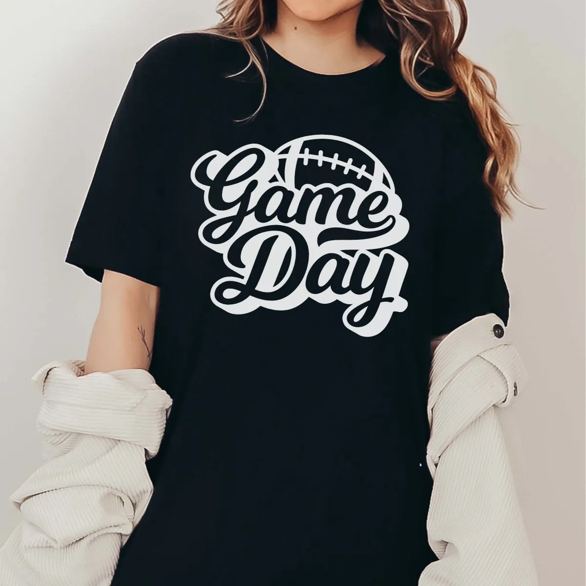 Game Day Script Football Graphic Tee