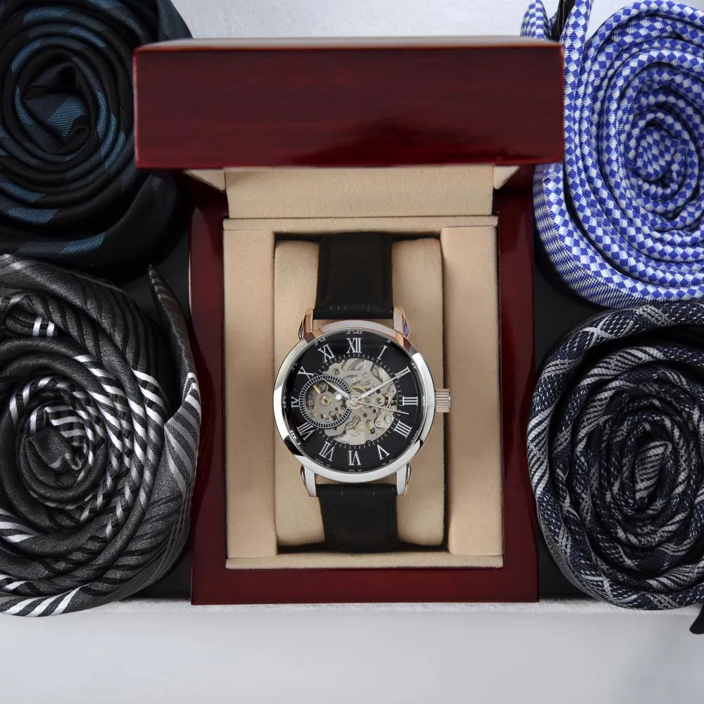 Gift for Son Watch Openwork Luxury Watch Gift for Son with Message Card