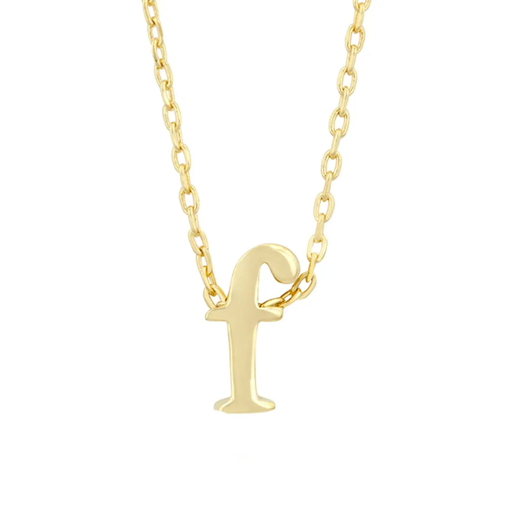 Golden Initial F Pendant