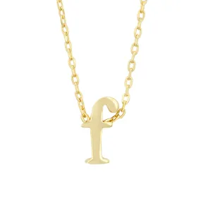 Golden Initial F Pendant