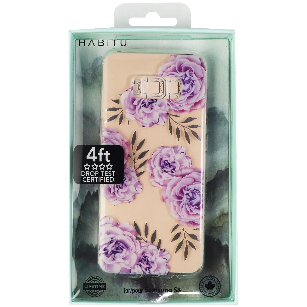 Habitu Shell Case for Samsung Galaxy S8  - Purple Floral