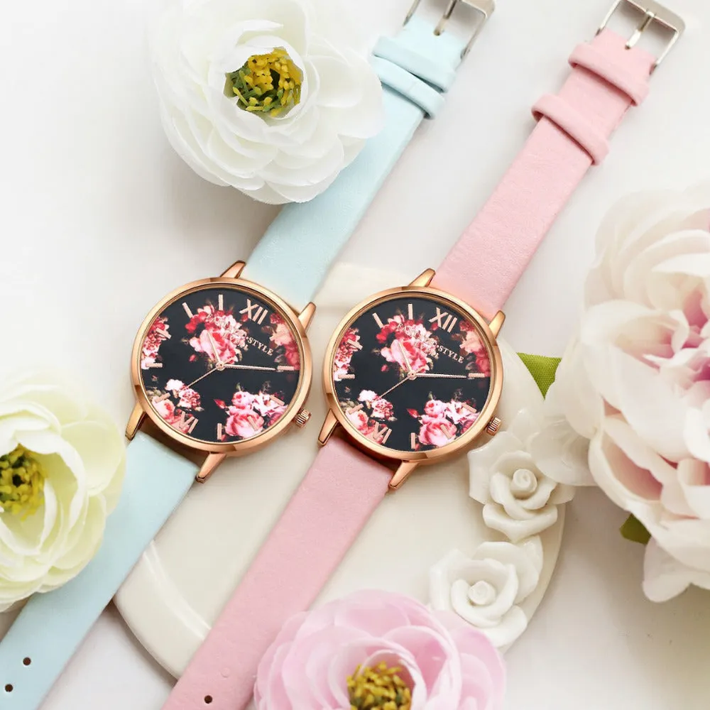 High Quality Fashion Leather Strap Watch