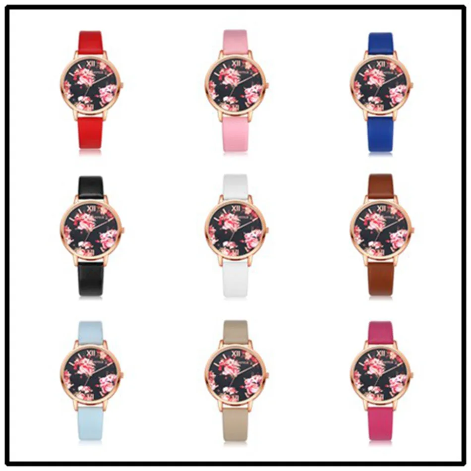 High Quality Fashion Leather Strap Watch