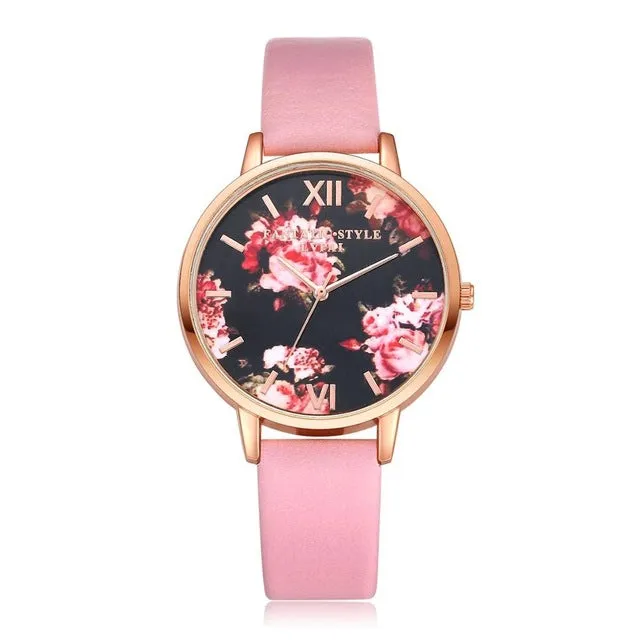 High Quality Fashion Leather Strap Watch