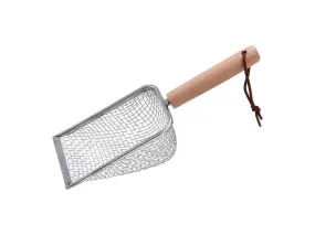 HOOPET Fine Mesh Litter Scoop with Wooden Handle (4.5mm)-28*10*5CM