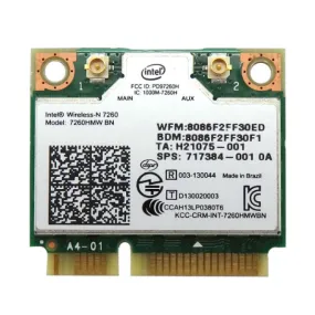 HP 717384-001 Intel Wireless-N 7260HMW BN 4.0 WiFi Card