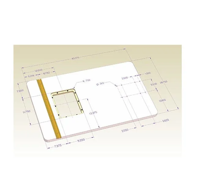 INCRA | Precision Router Table Top Offset Format 686X1092mm (Includes Router Plate)