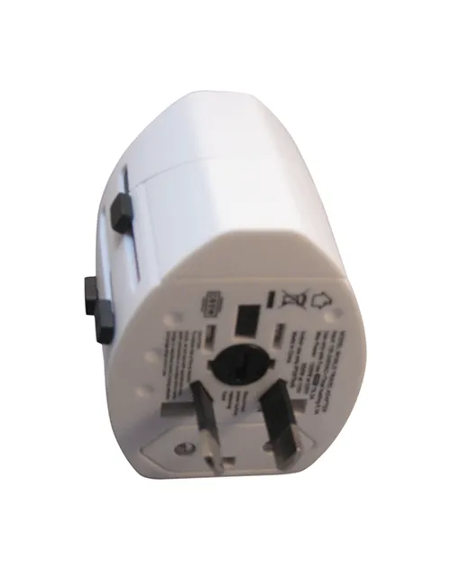 International Plug Adapter with 2 USB ports (#149)