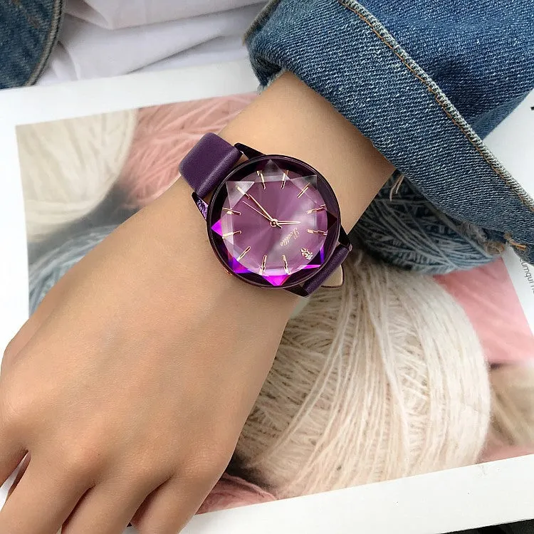 Irregular Mirror Durable Women's Watch