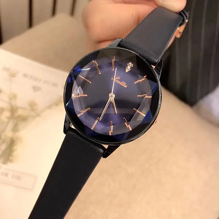 Irregular Mirror Durable Women's Watch