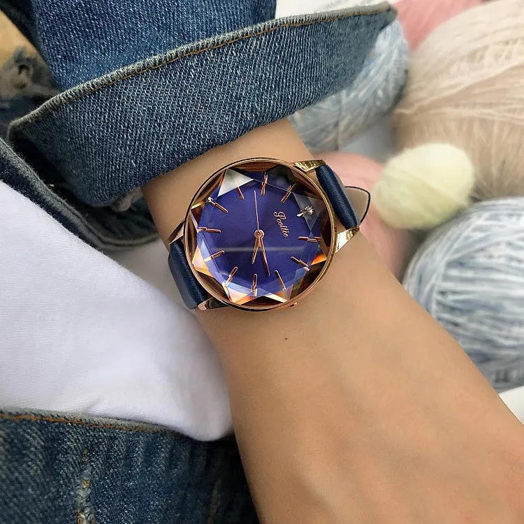 Irregular Mirror Durable Women's Watch