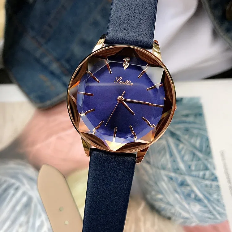 Irregular Mirror Durable Women's Watch