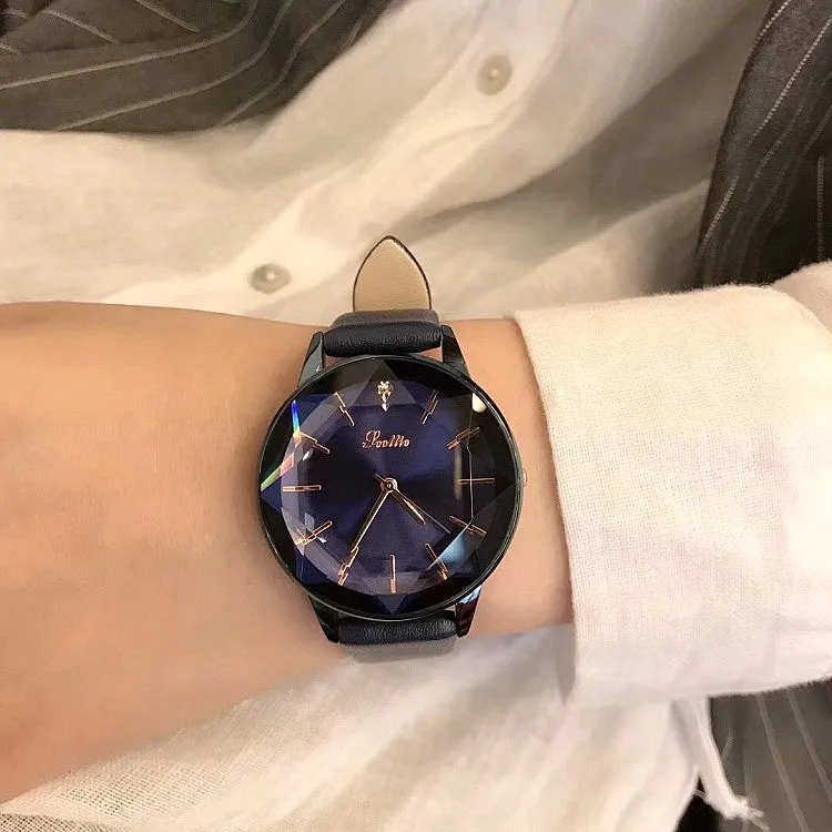 Irregular Mirror Durable Women's Watch