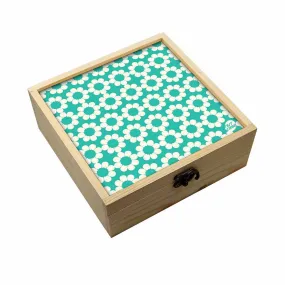 Jewellery Box Makepup Organizer -  Blue Flowers Design