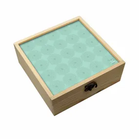 Jewellery Box Makepup Organizer -  Green Flower