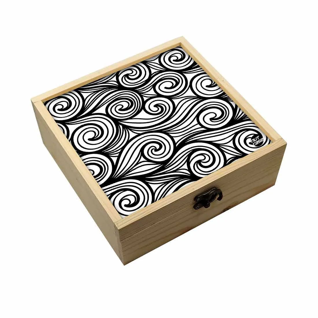 Jewellery Box Makepup Organizer -  Waves Pattern