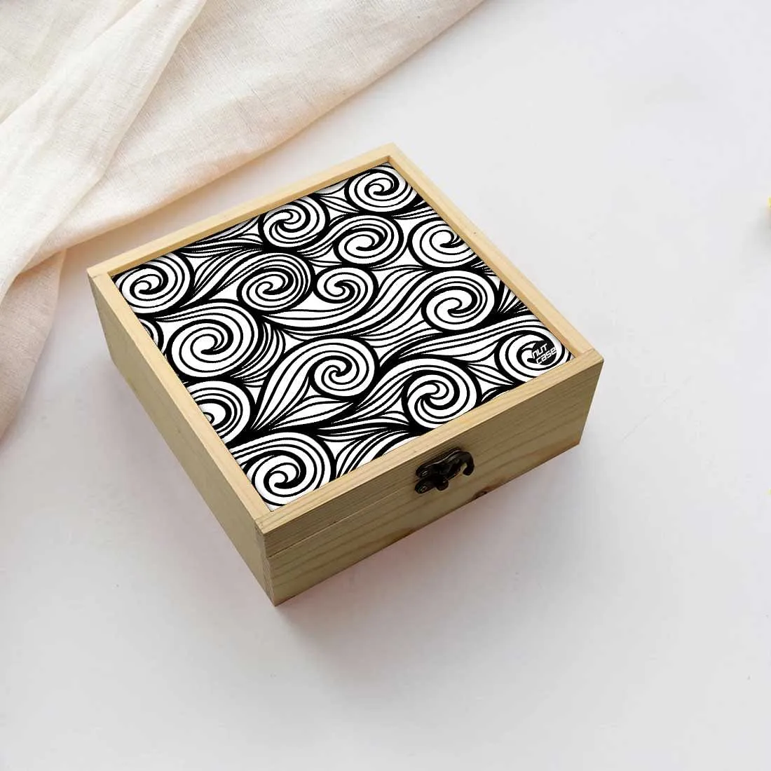 Jewellery Box Makepup Organizer -  Waves Pattern