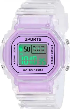 Kids Waterproof Seven Light Sports Watch (Purple)