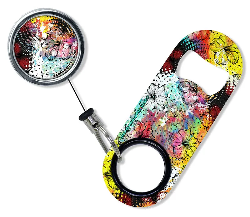 Kolorcoat™ Mini Opener with Retractable Reel  - Painted Floral