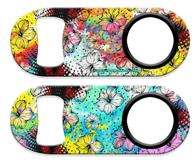 Kolorcoat™ Mini Opener with Retractable Reel  - Painted Floral