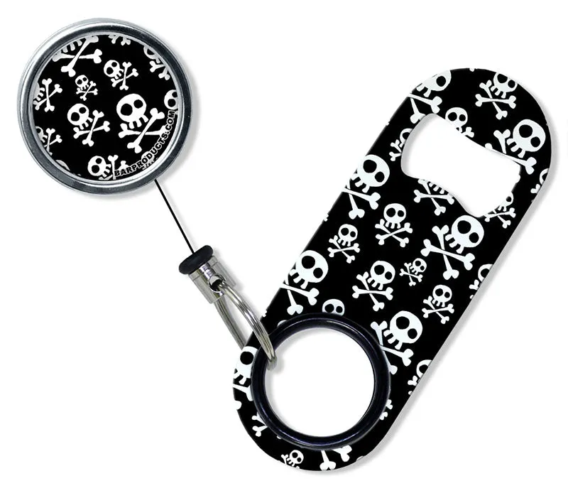 Kolorcoat™ Mini Opener with Retractable Reel - Skulls