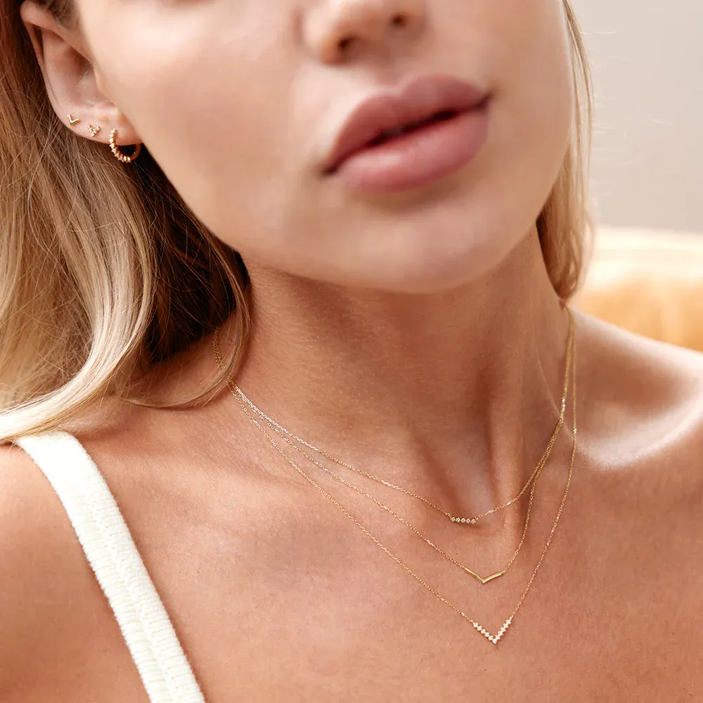 LAUREL | Gold Wishbone Necklace