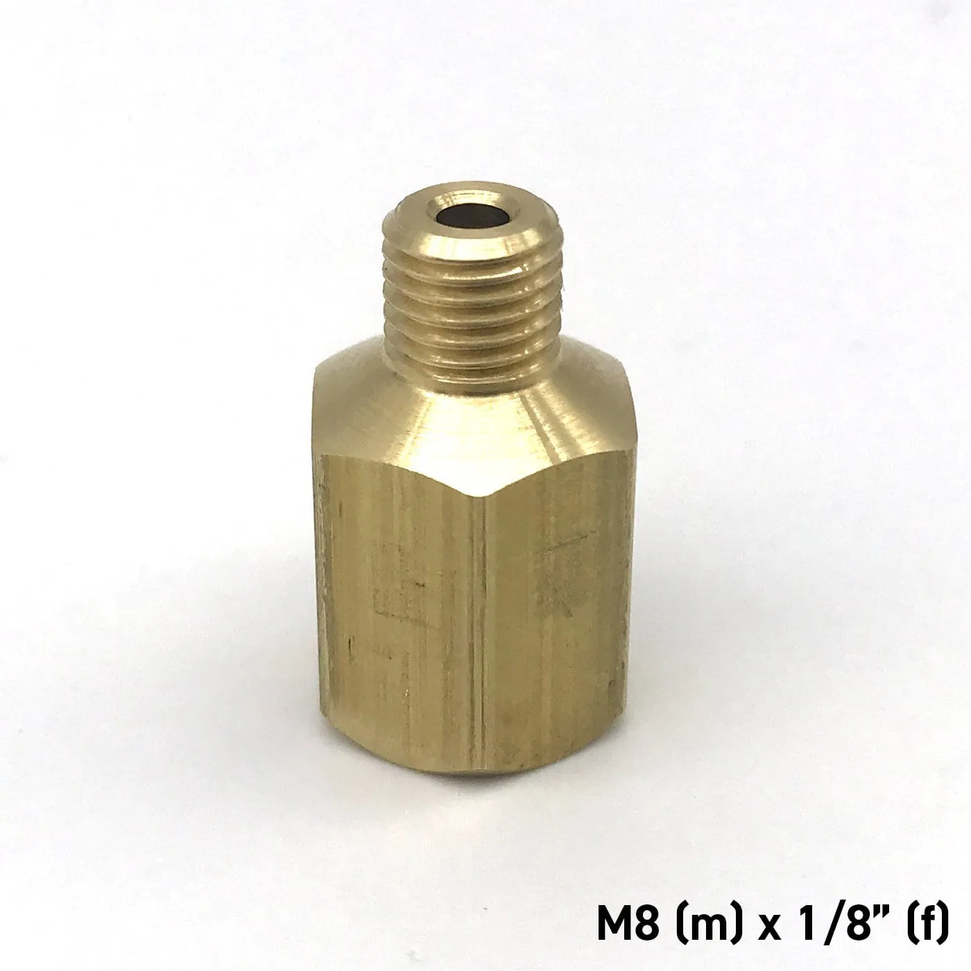 M8 (m) to 1/8 (f) Brass Adapter Straight