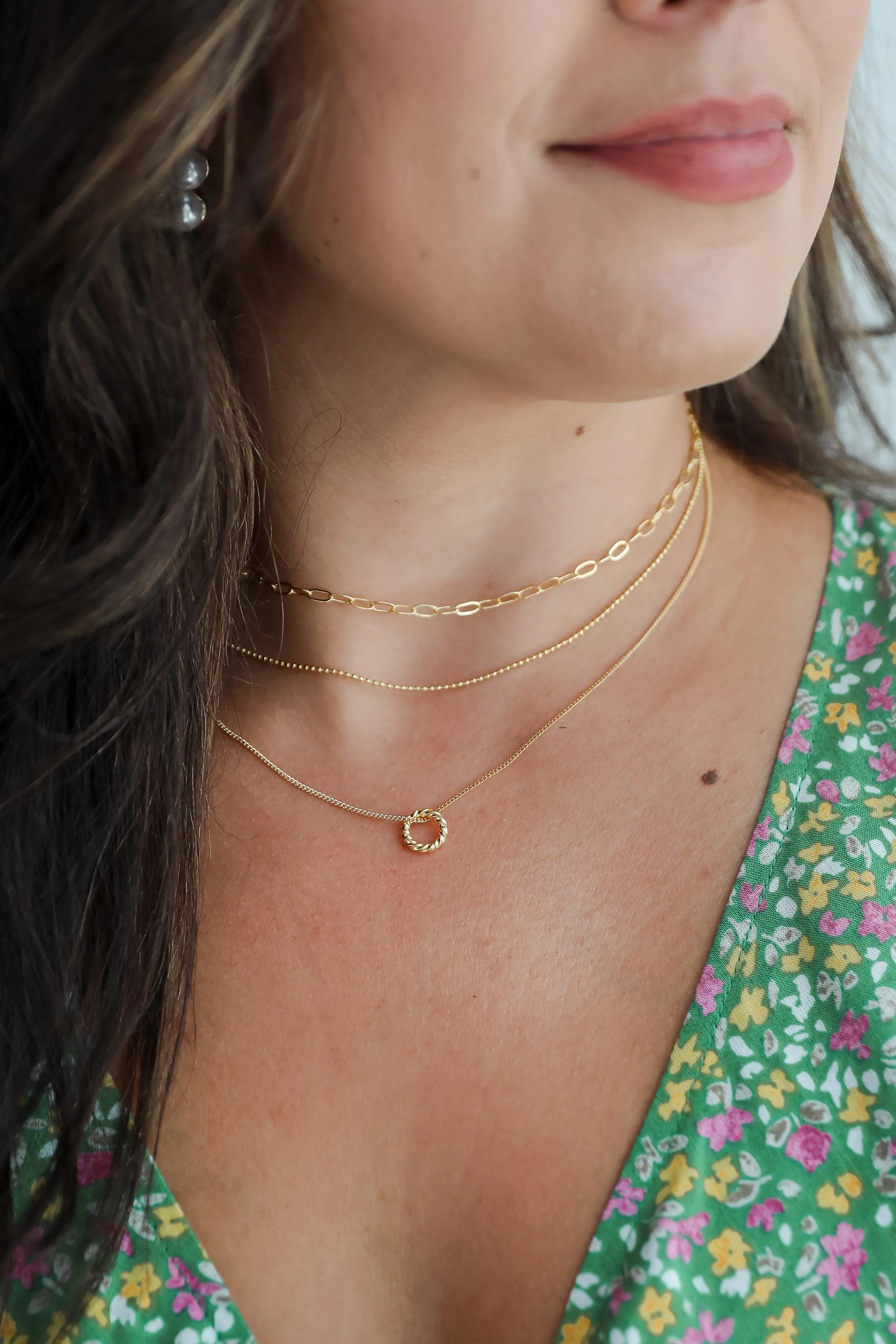 Maddy Gold Layered Chain Necklace