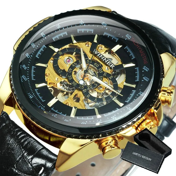 Men's Skeleton Automatic Mechanical Wrist Watch