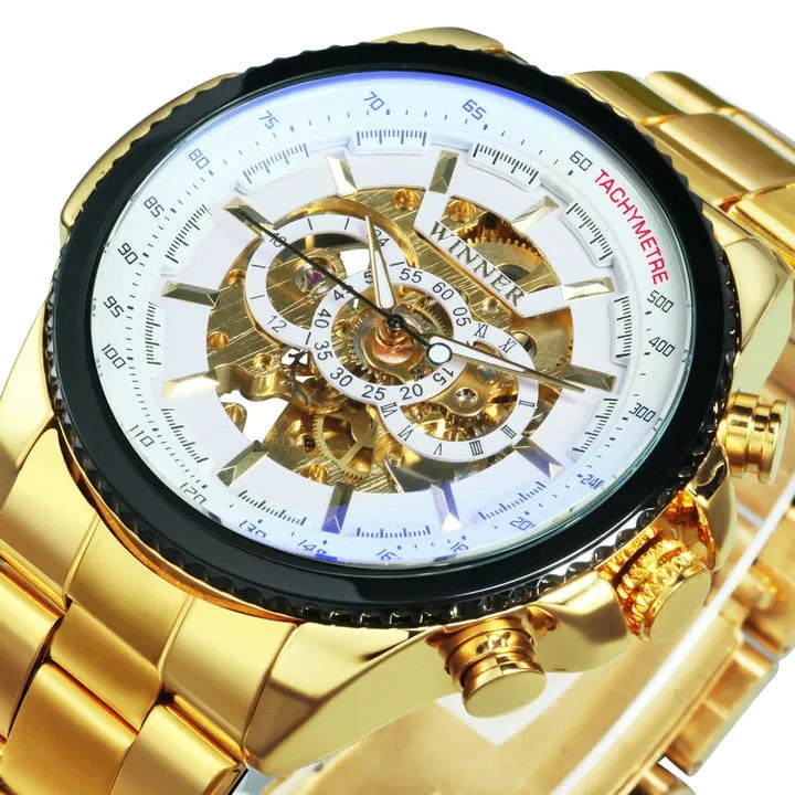 Men's Skeleton Automatic Mechanical Wrist Watch