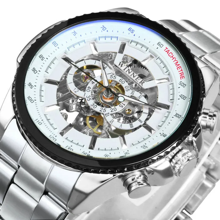 Men's Skeleton Automatic Mechanical Wrist Watch