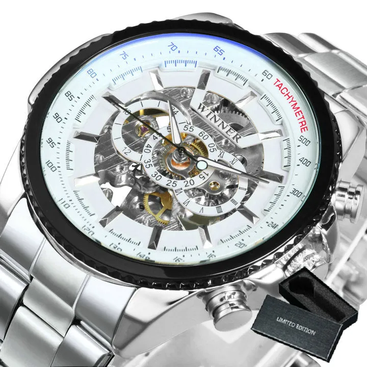 Men's Skeleton Automatic Mechanical Wrist Watch