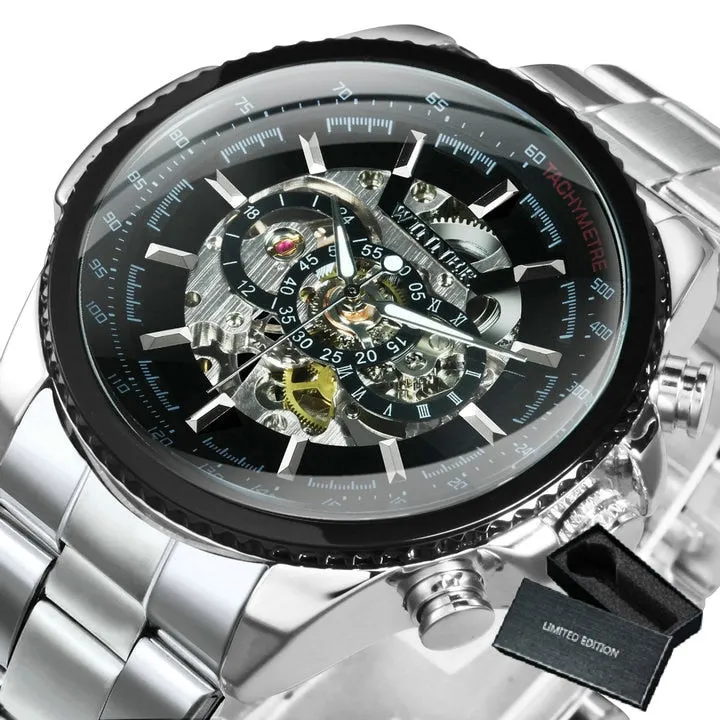 Men's Skeleton Automatic Mechanical Wrist Watch