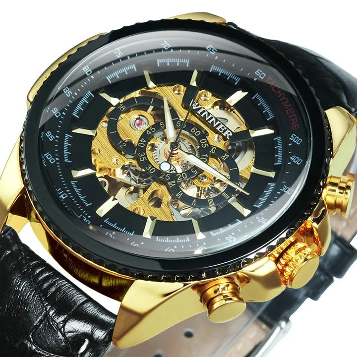 Men's Skeleton Automatic Mechanical Wrist Watch