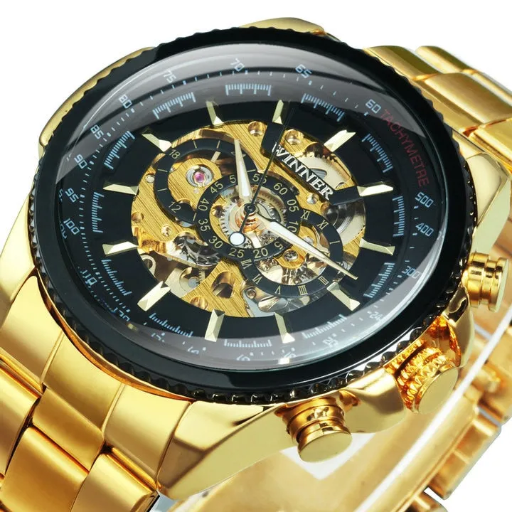 Men's Skeleton Automatic Mechanical Wrist Watch