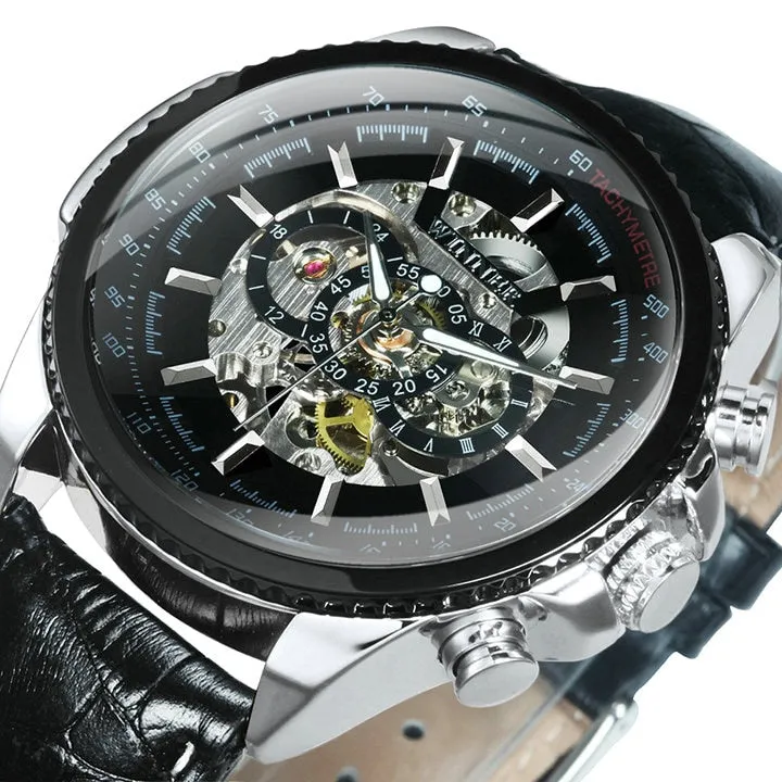 Men's Skeleton Automatic Mechanical Wrist Watch