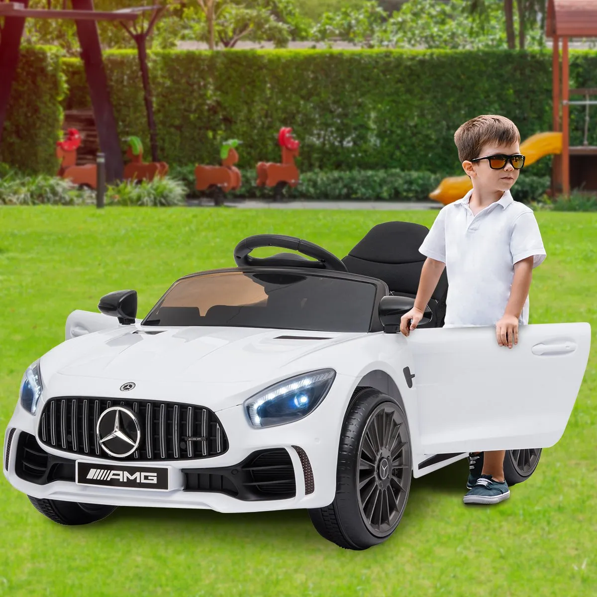 Mercedes-AMG GTR Kids Electric Ride On Car w/ Remote Control