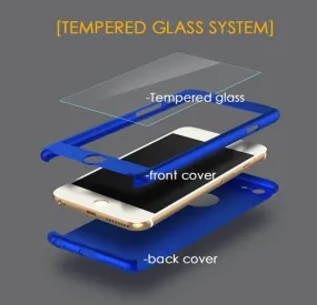 Newest Fashion 360 3in1 All-Protector Tempered Glass Frosting Case for iPhone 6/6 Plus/6s/6s Plus Couqe iPhone 7