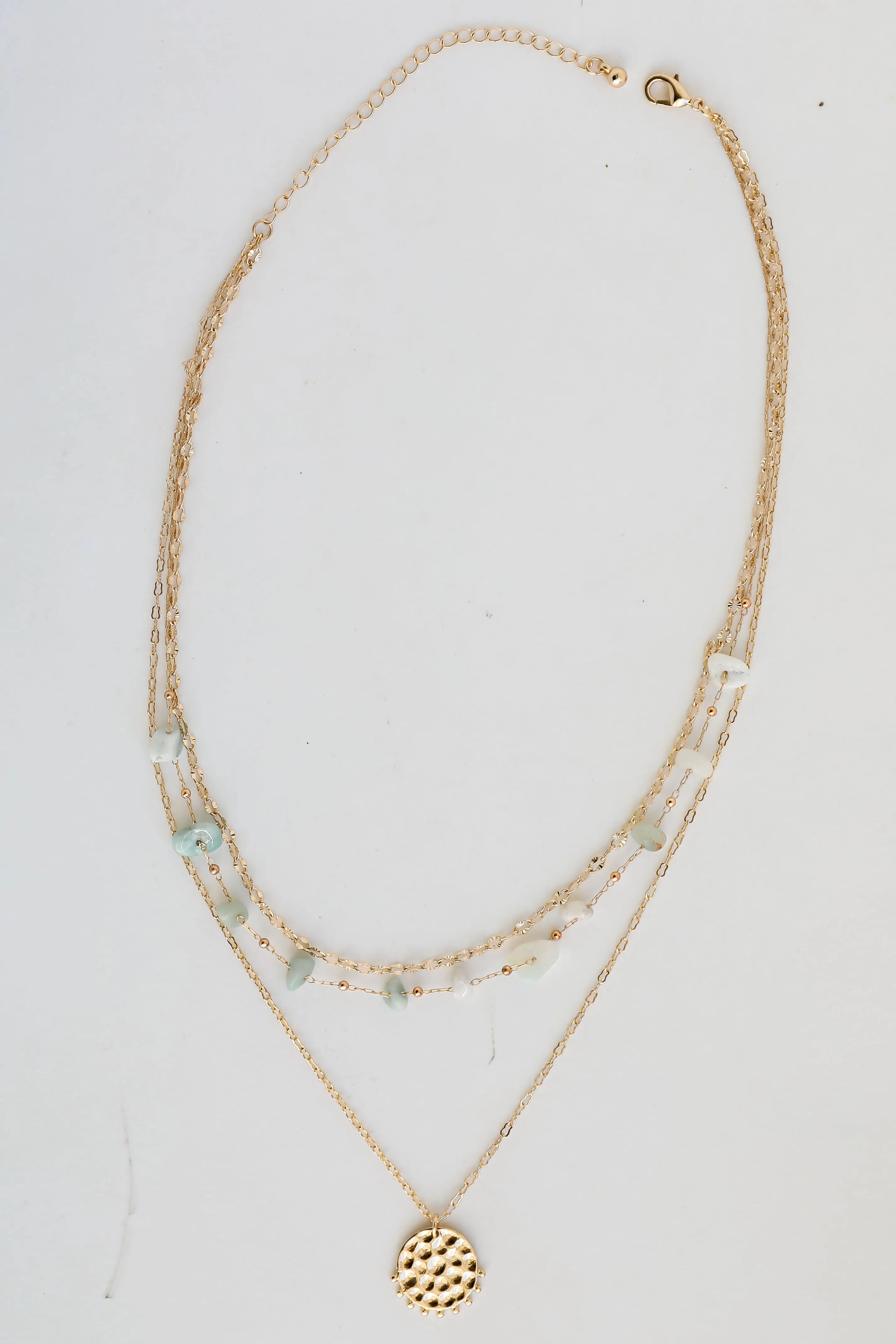 Nina Gold Stone Layered Necklace