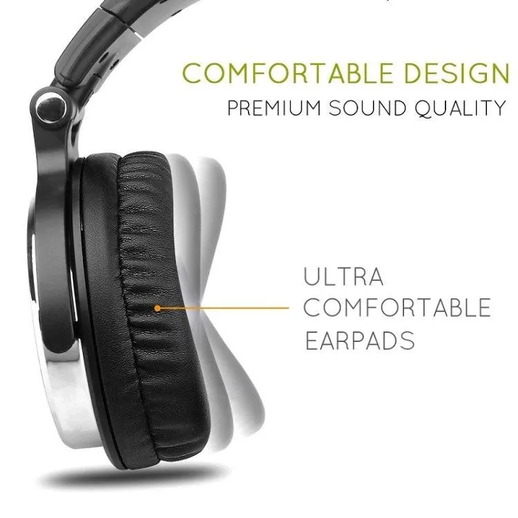 OneOdio Pro-10 Advanced Noise-Canceling Wired Headphones with Integrated Microphone