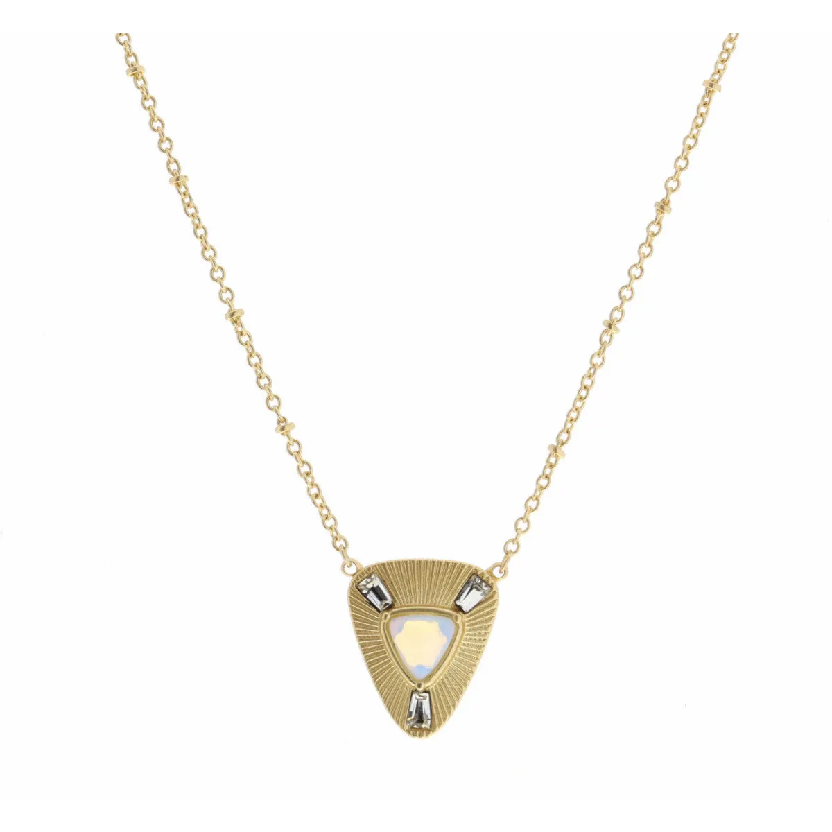 Opalite Triangle Necklace