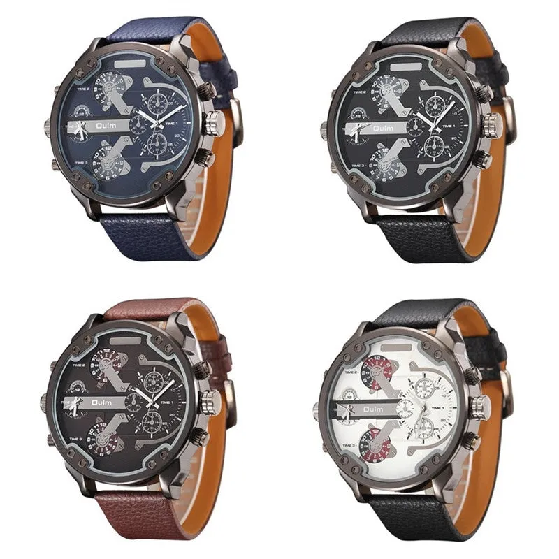 Oversized Men's Watch Luxury Brand Famous Unique Designer Quartz Watch Men Casual Big Watches Male relogio masculino de luxo