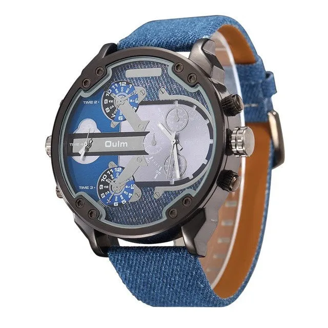 Oversized Men's Watch Luxury Brand Famous Unique Designer Quartz Watch Men Casual Big Watches Male relogio masculino de luxo